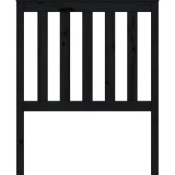 vidaXL Tête de lit Noir 81x6x101 cm Bois massif de pin