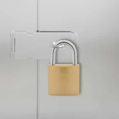 vidaXL U Lock avec Clés 100 pcs Laiton Fer