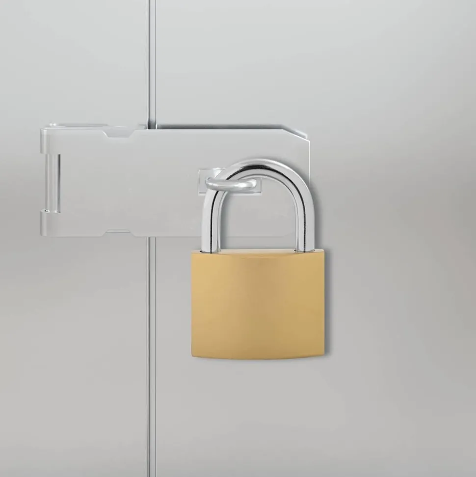 vidaXL U Lock avec Clés 100 pcs Laiton Fer