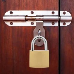 vidaXL U Lock avec Clés 100 pcs Laiton Fer