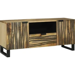 vidaXL Unites TV avec tiroir Marron 105 x 33 x 46 cm Bois d'ingénierie