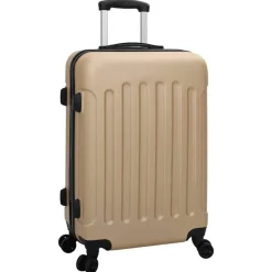 vidaXL Valise 3 pcs Champagne 50 x 31 x 78 cm Plastic ABS