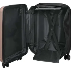 vidaXL Valise doré rose 34 x 23 x 55.5 cm Plastic ABS