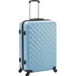 vidaXL Valise rigide 3 pcs Bleu ABS