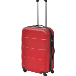 vidaXL Valise rigide 3 pièces Rouge 45,5/55/66 cm