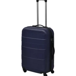vidaXL Valise rigide 3 pièces Bleu 45,5/55/66 cm