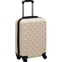 vidaXL Valise rigide Doré ABS
