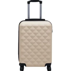 vidaXL Valise rigide Doré ABS
