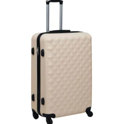 vidaXL Valise rigide Doré ABS
