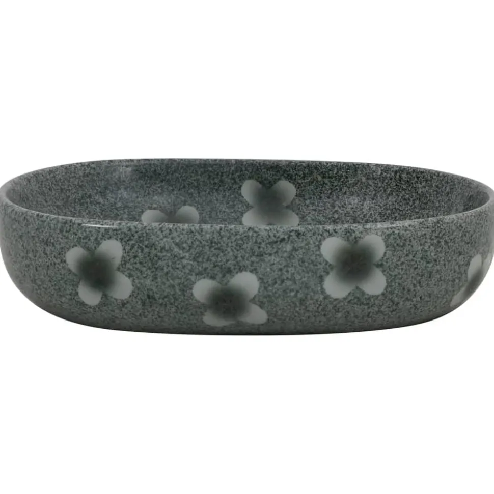 vidaXL Vasque à poser bleu ovale 59x40x14 cm céramique