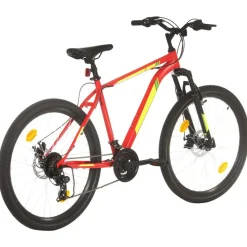 vidaXL Vélo de montagne 21 vitesses Roues de 27,5 pouces 42 cm Rouge
