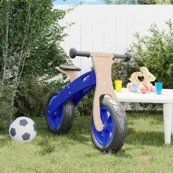 vidaXL Vélo d'équilibre pour enfants avec pneus pneumatiques bleu