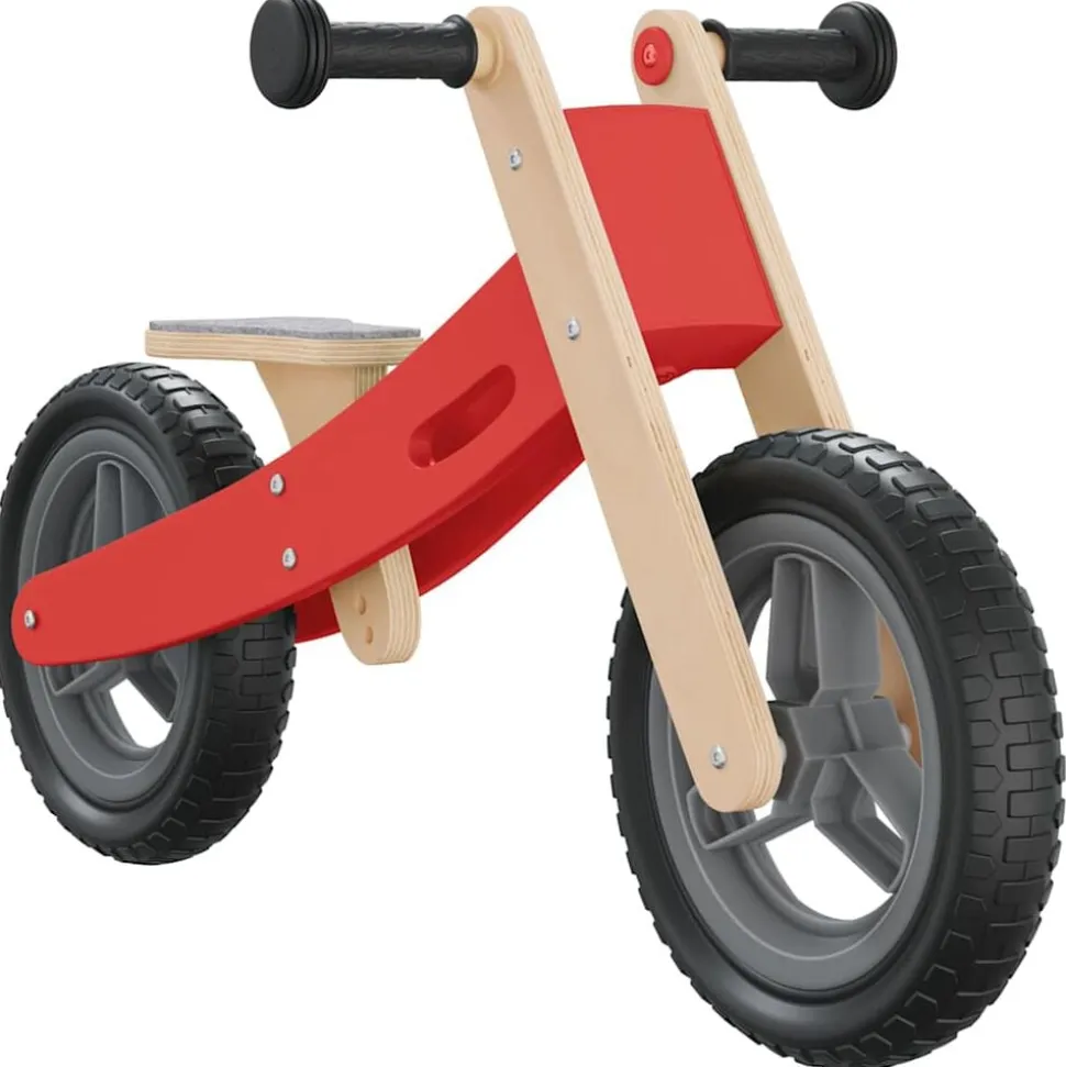 vidaXL Vélo d'équilibre pour enfants rouge