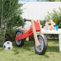 vidaXL Vélo d'équilibre pour enfants rouge