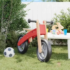 vidaXL Vélo d'équilibre pour enfants rouge