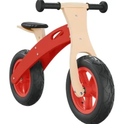 vidaXL Vélo d'équilibre pour enfants avec pneus pneumatiques rouge