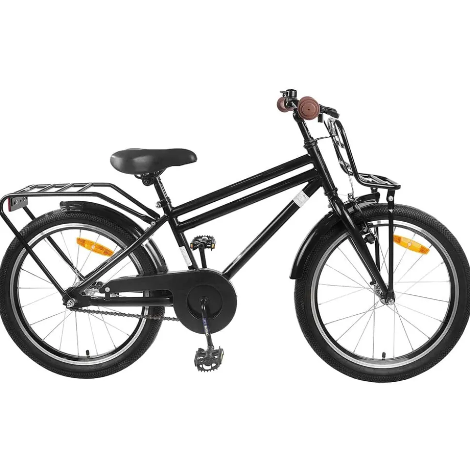 vidaXL Vélo pour Enfants 18 Pouces pour les 5-7 ans Noir