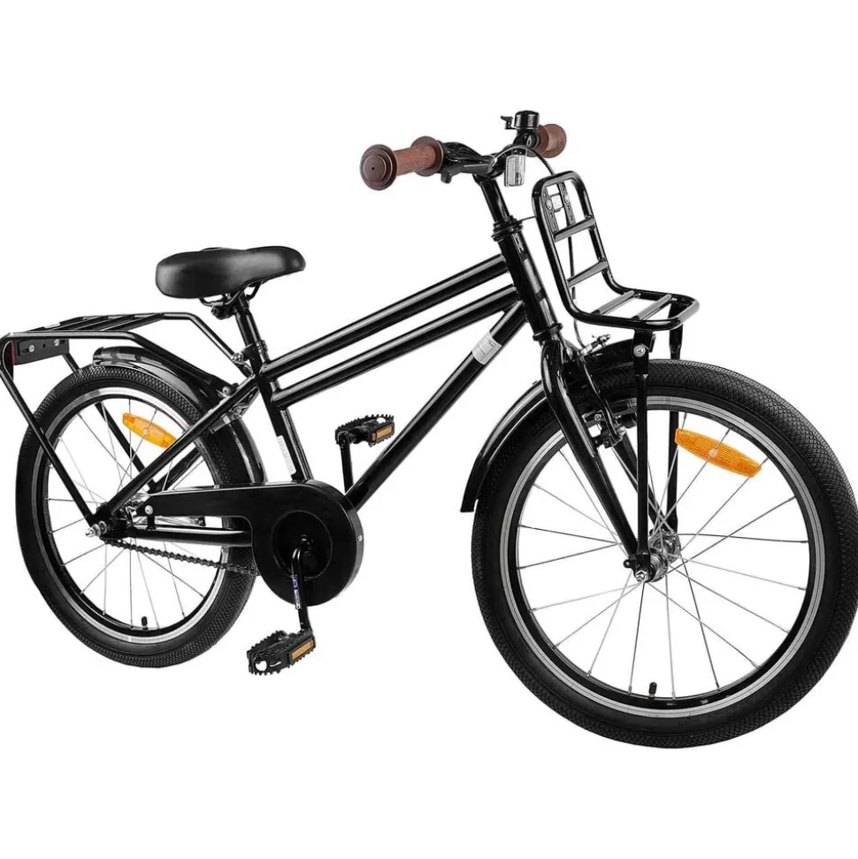 vidaXL Vélo pour Enfants 18 Pouces pour les 5-7 ans Noir
