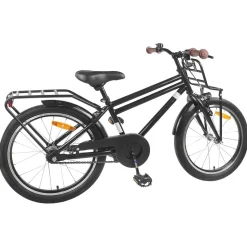 vidaXL Vélo pour Enfants 18 Pouces pour les 5-7 ans Noir