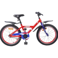 vidaXL Vélo pour Enfants 18 Pouces pour les 5-7 ans Rouge