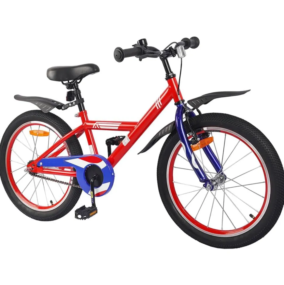 vidaXL Vélo pour Enfants 18 Pouces pour les 5-7 ans Rouge