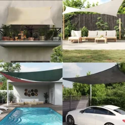 vidaXL Voile de parasol PEHD Carré 2 x 2 m Blanc