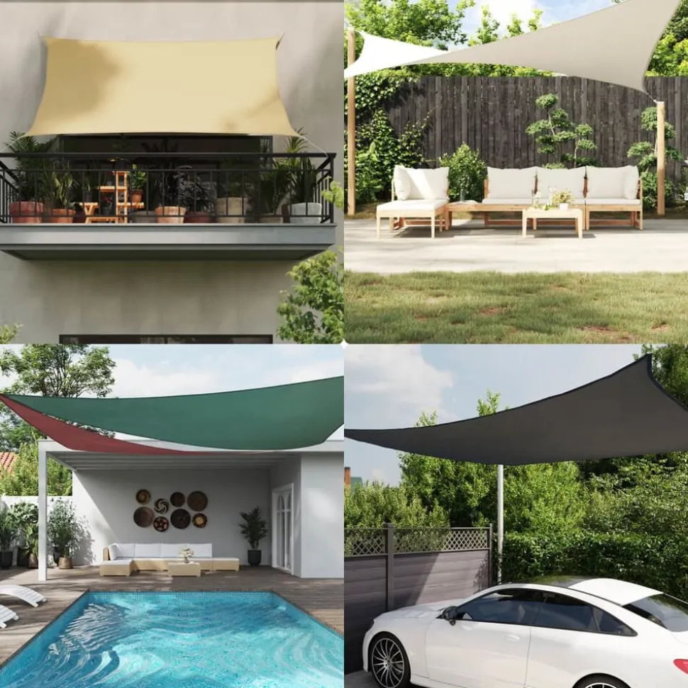 vidaXL Voile de parasol tissu oxford carré 3,6x3,6 m terre cuite