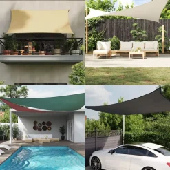 vidaXL Voile de parasol tissu oxford triangulaire 3,6x3,6x3,6 m