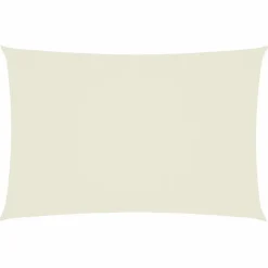 vidaXL Voile de parasol tissu oxford rectangulaire 2x4 m crème