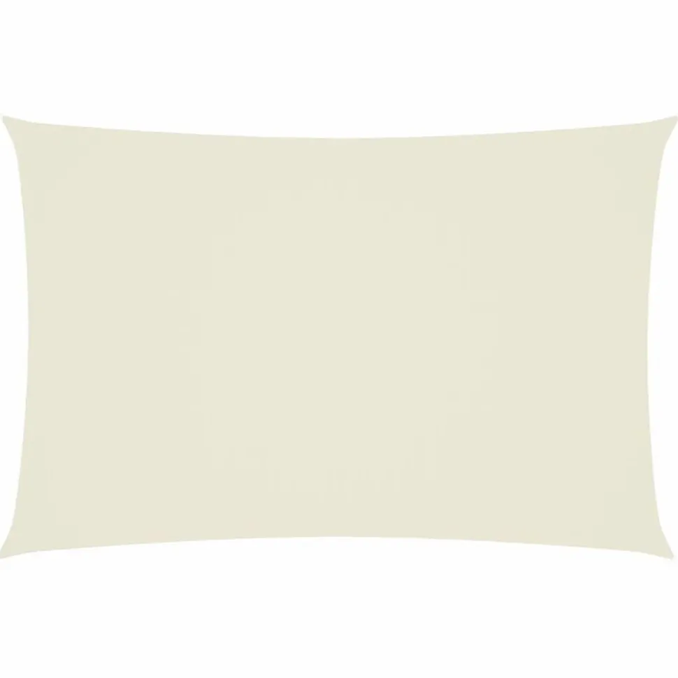 vidaXL Voile de parasol tissu oxford rectangulaire 2x4 m crème