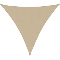 vidaXL Voile de parasol tissu oxford triangulaire 3,6x3,6x3,6 m beige