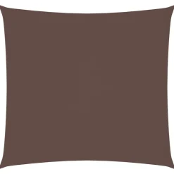 vidaXL Voile de parasol tissu oxford carré 2x2 m marron