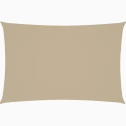 vidaXL Voile de parasol tissu oxford rectangulaire 2x4 m beige