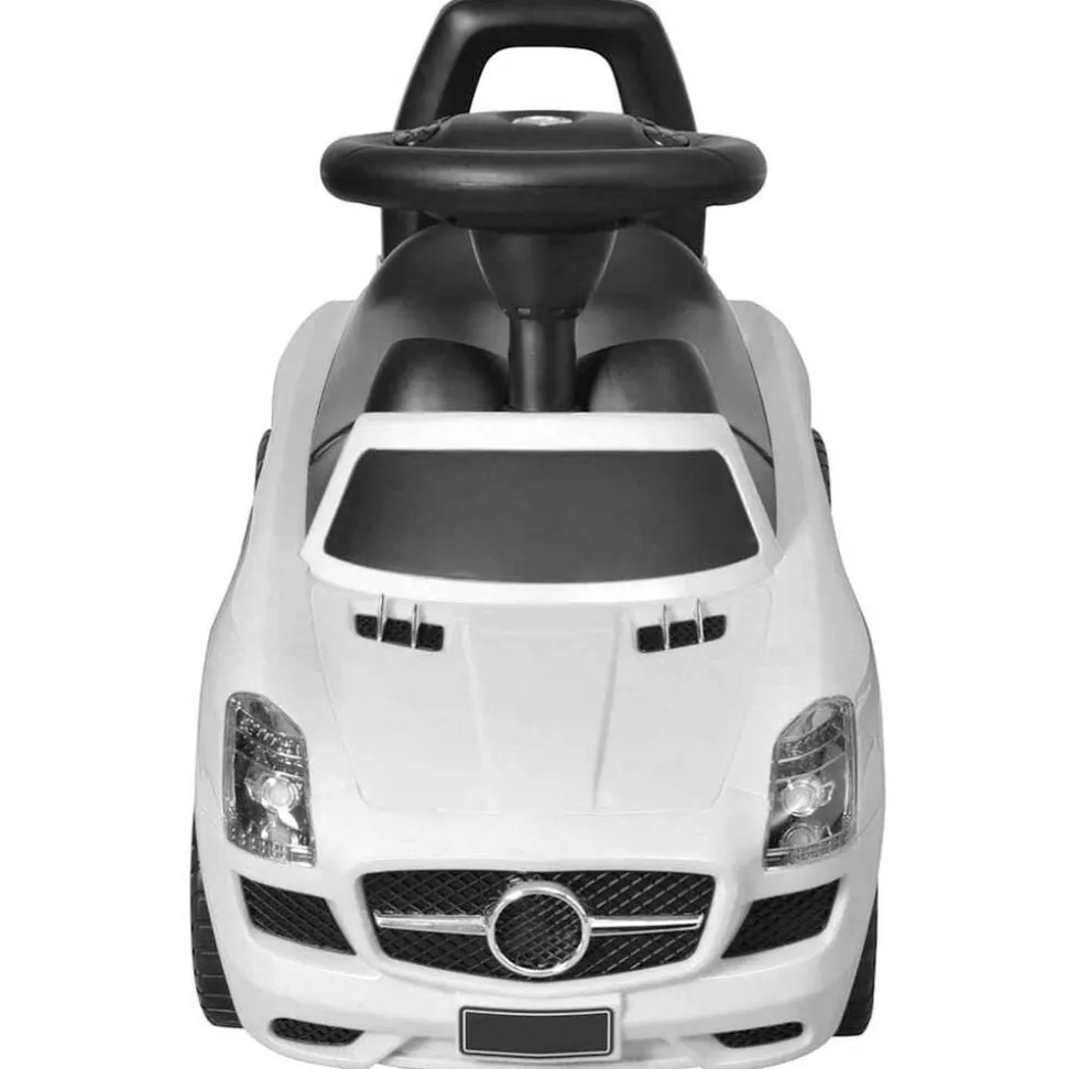 vidaXL Voiture à pousser par pieds pour enfants blanc