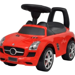 vidaXL Voiture à pousser par pieds pour enfants rouge