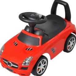vidaXL Voiture à pousser par pieds pour enfants rouge
