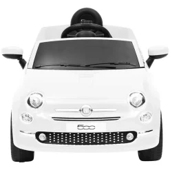 vidaXL Voiture électrique pour enfants Fiat 500 Blanc