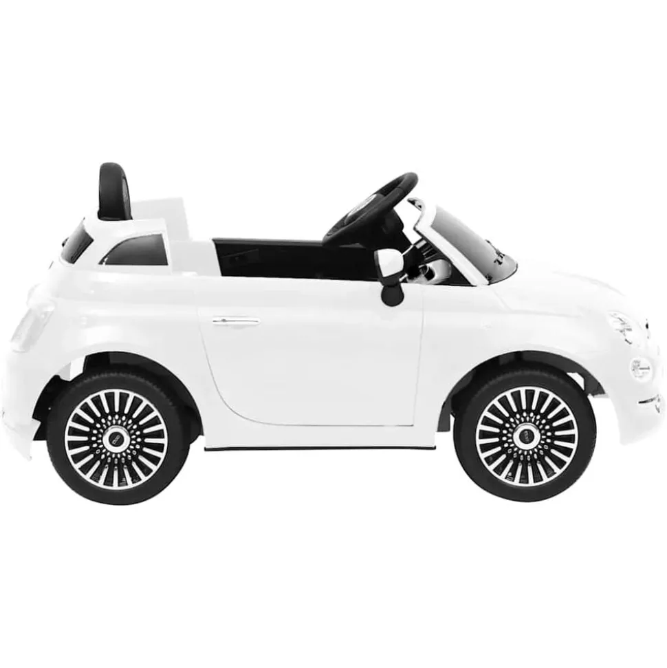 vidaXL Voiture électrique pour enfants Fiat 500 Blanc