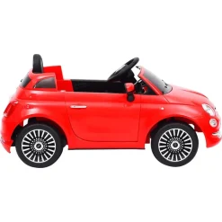 vidaXL Voiture électrique pour enfants Fiat 500 Rouge
