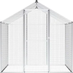 vidaXL Volière d'extérieur Aluminium 178 x 122 x 194 cm