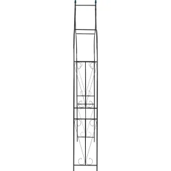 vidaXL Voûte de jardin Vert foncé 142x37x275 cm Fer