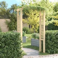 vidaXL Voûte en treillis 150x60x210 cm Bois
