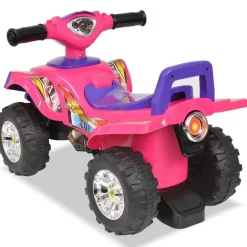 vidaXL VTT pour enfants avec son et lumière Rose et violet