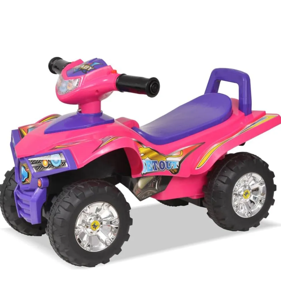 vidaXL VTT pour enfants avec son et lumière Rose et violet